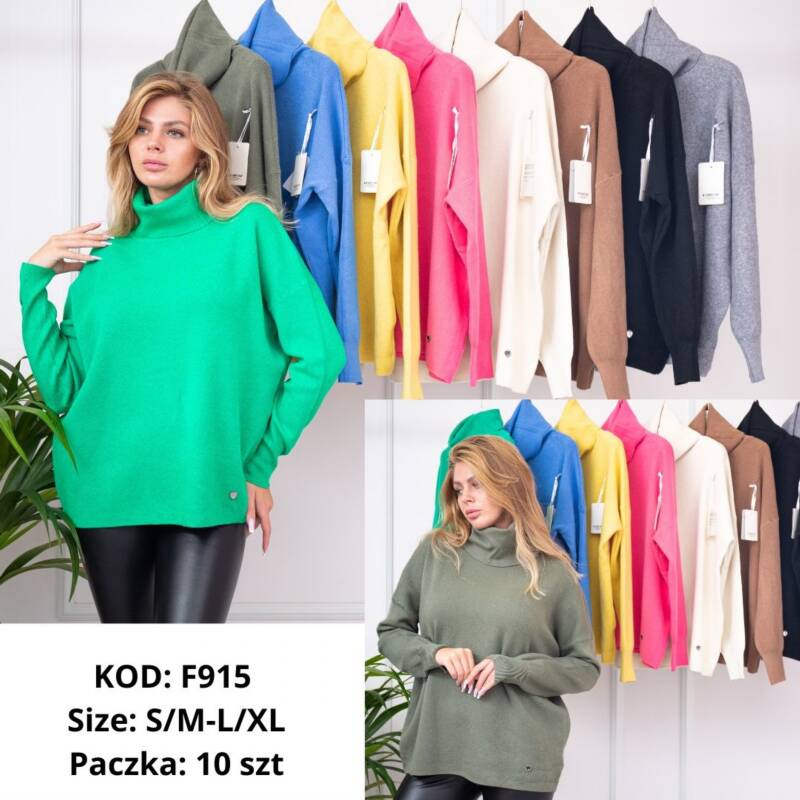 Swetry damskie Roz S/M-L/XL, Mix Kolor .Paczka 10 szt